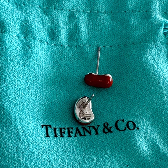 Tiffany bean earrings in jasper - Picture 2 of 5
